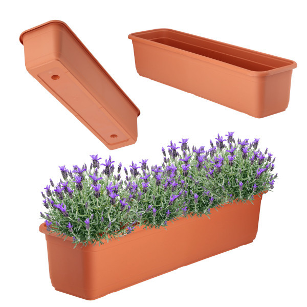 Kadax Skrzynka Balkonowa 60cm Doniczka Na Kwiaty