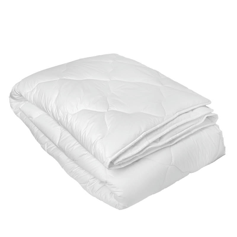 - Couette en percale de coton satiné 350 gr blanc 140x200 cm