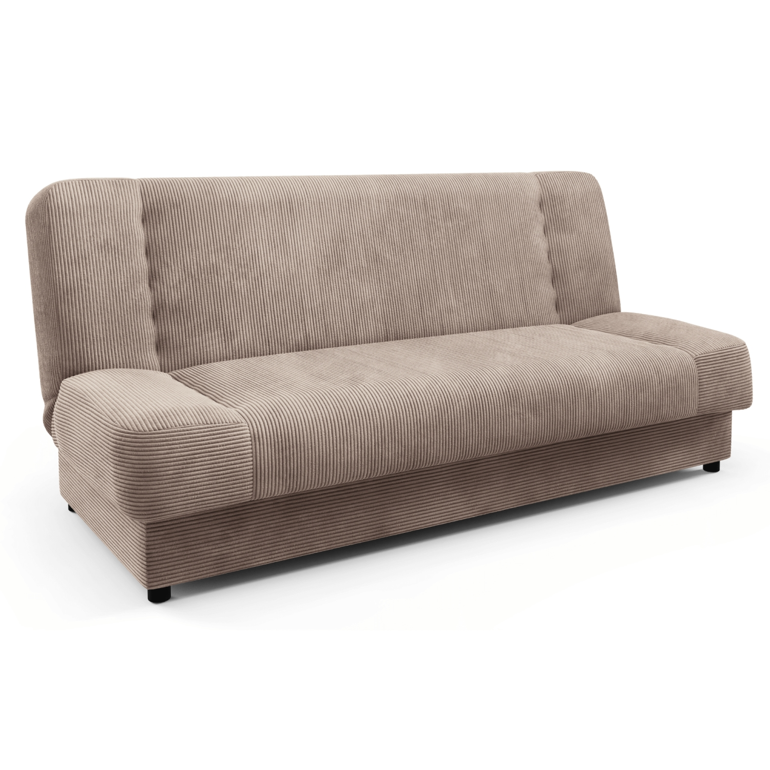 Wersalka Rozkładana Sofa Z Funkcją Spania Dwuosobowa Sztruks Beżowa PIANO