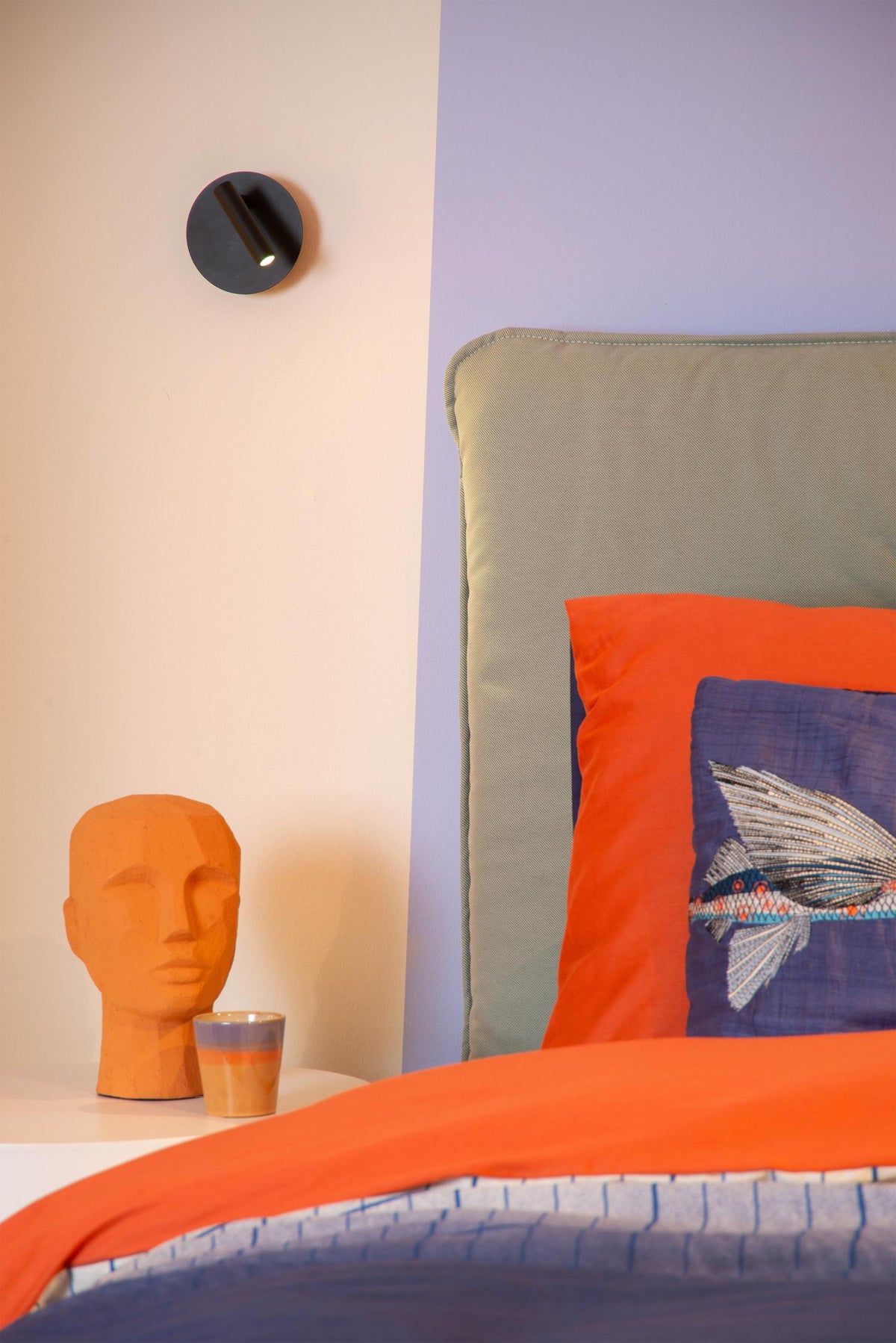Lucide bedlamp JOLIJN - Geïntegreerde LED - Zwart