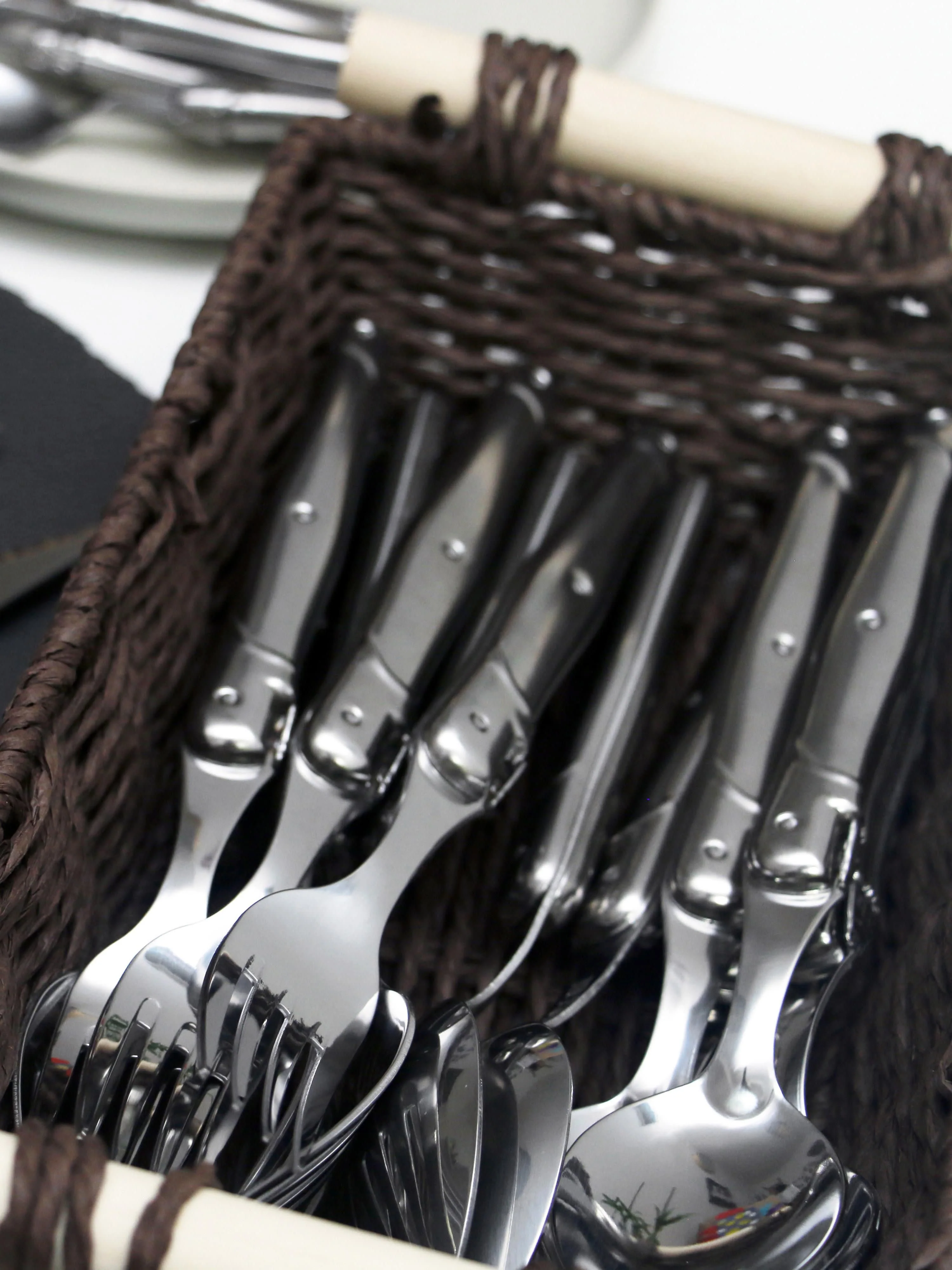 Hochglanzpoliertes Besteck-Set Debutant Inox, 6 Personen, 24er-Set