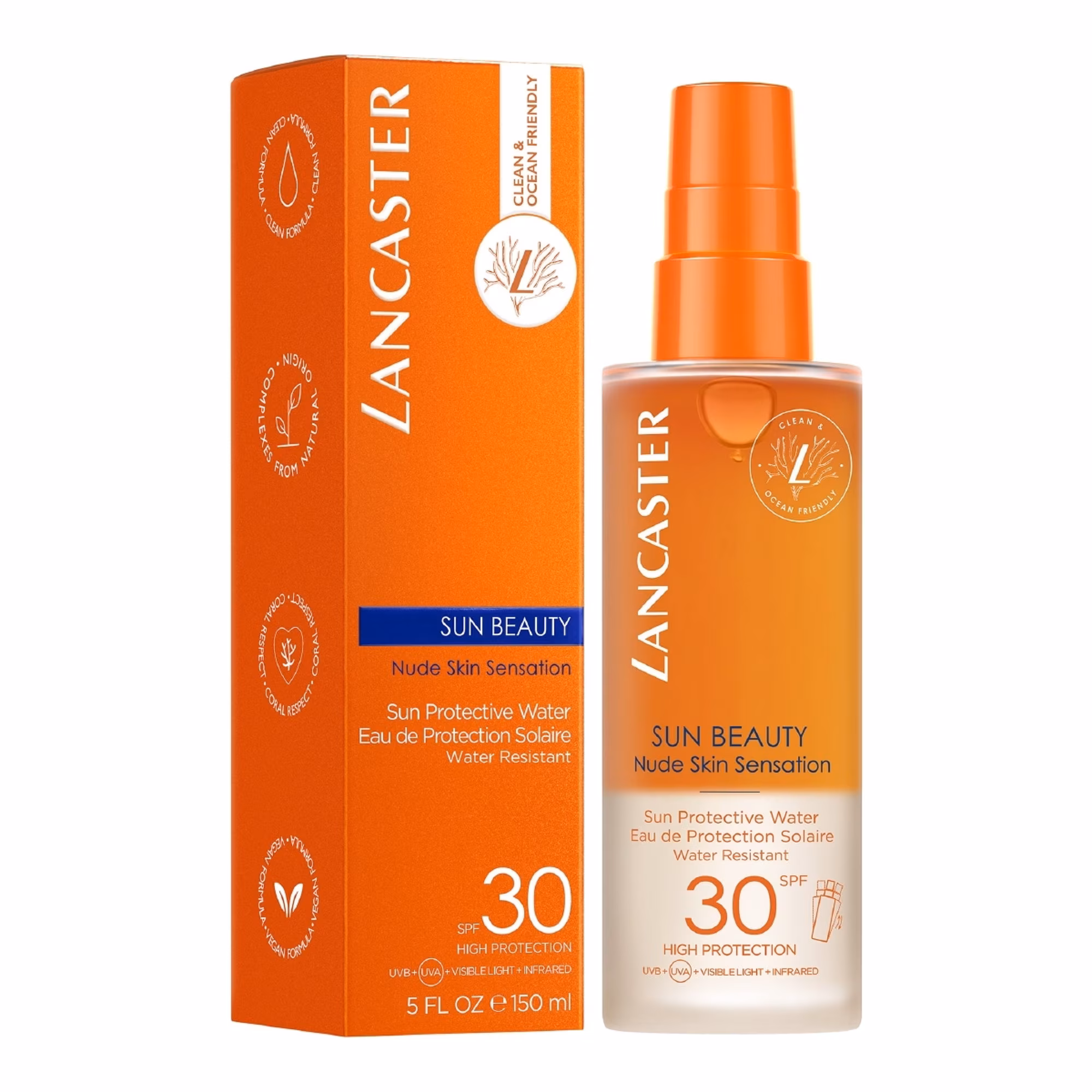 SUN BEAUTYEau solaire effet peau nue spf30