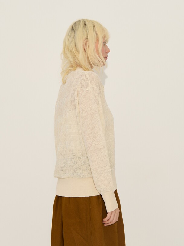 Pull pernelle ivoire-beige