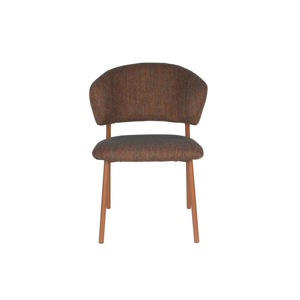 Housecraft Jasmine Eetkamerstoelen Bruin Gem&ecirc;leerd - Set van 2