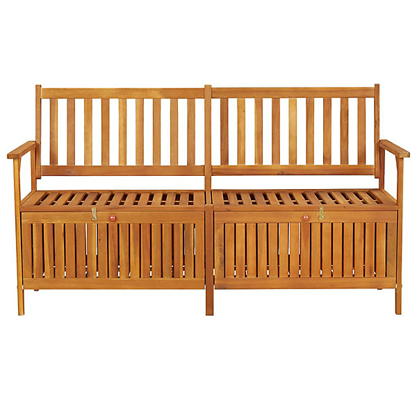 Banc de jardin meuble de patio bois Helloshop26