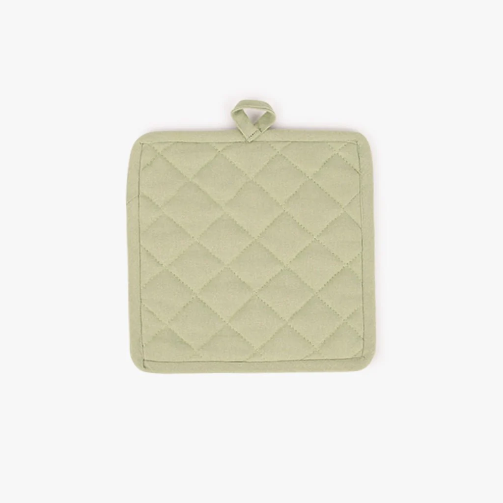Pega Quadrada em Algodão Verde Claro 4EVERYDAY