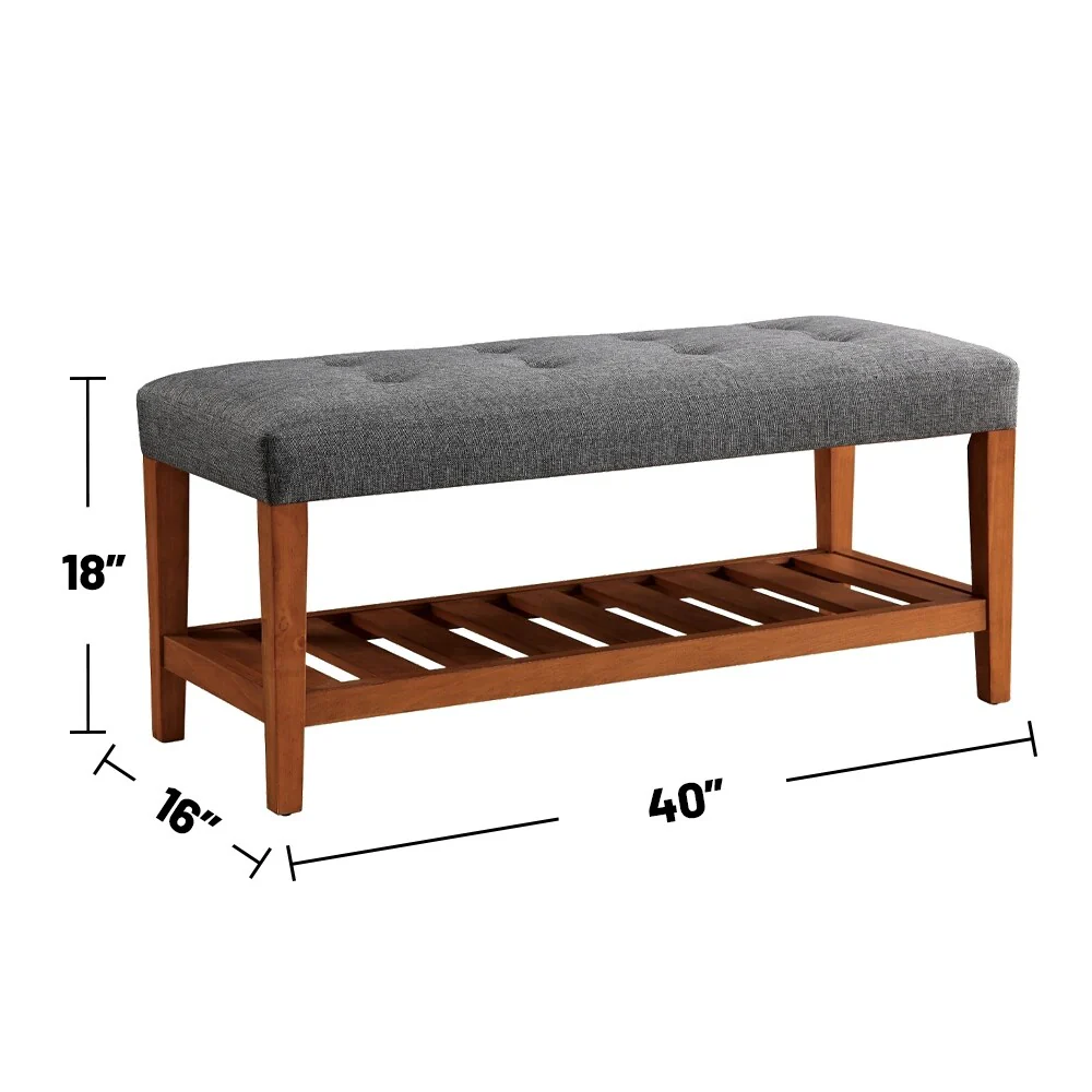 Upholstered Bench with Storage