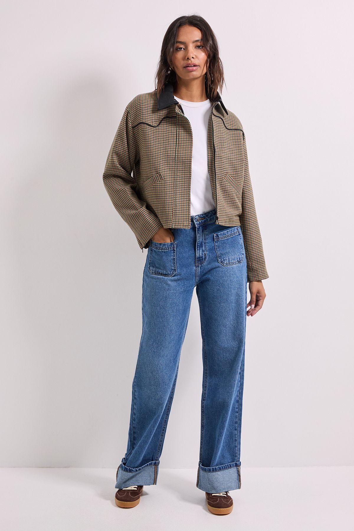 Dorothy Perkins PU Collar Jacket