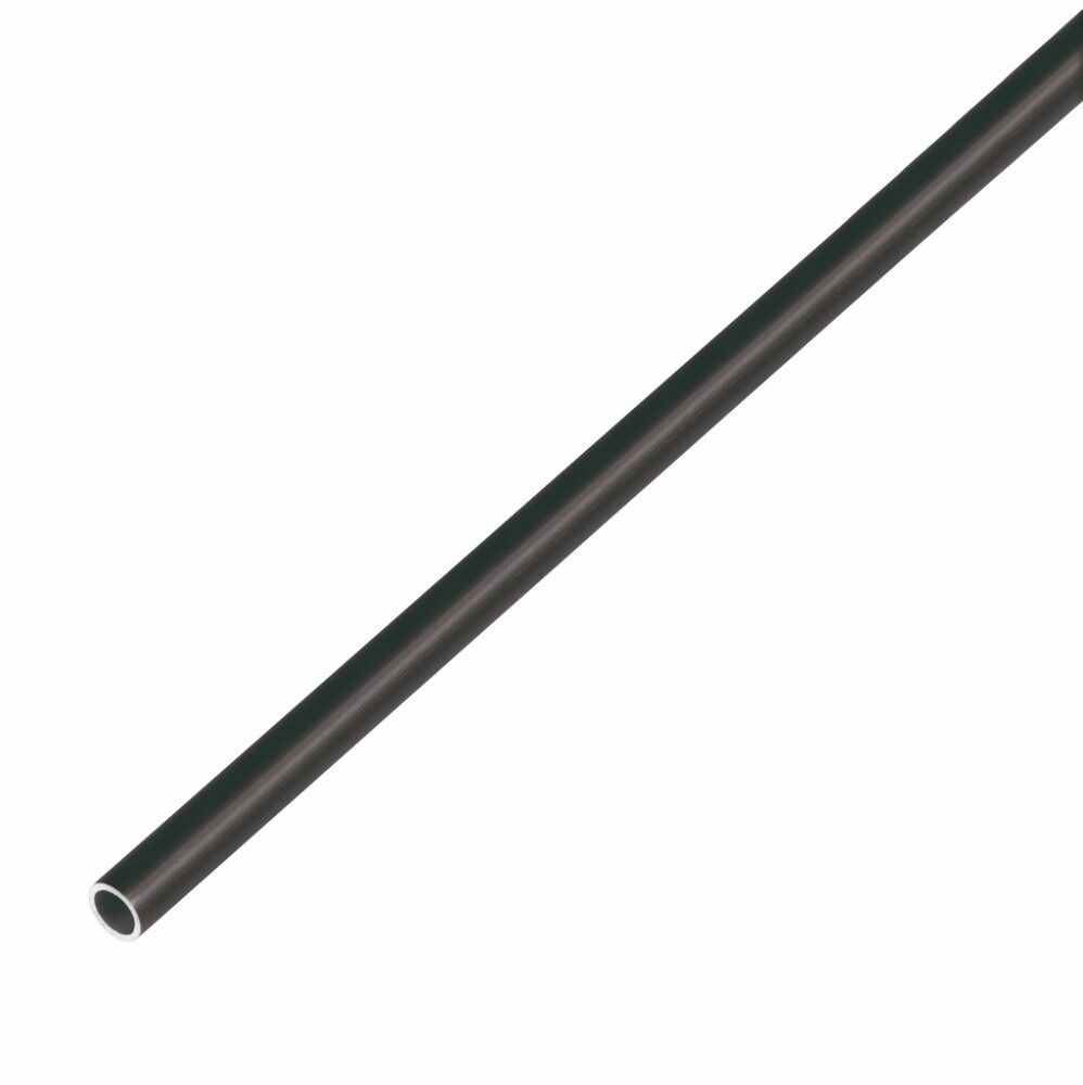 RUNDSTANG GAH ALBERTS ALUMINIUM SVART Ø8 MM 1X1000 MM