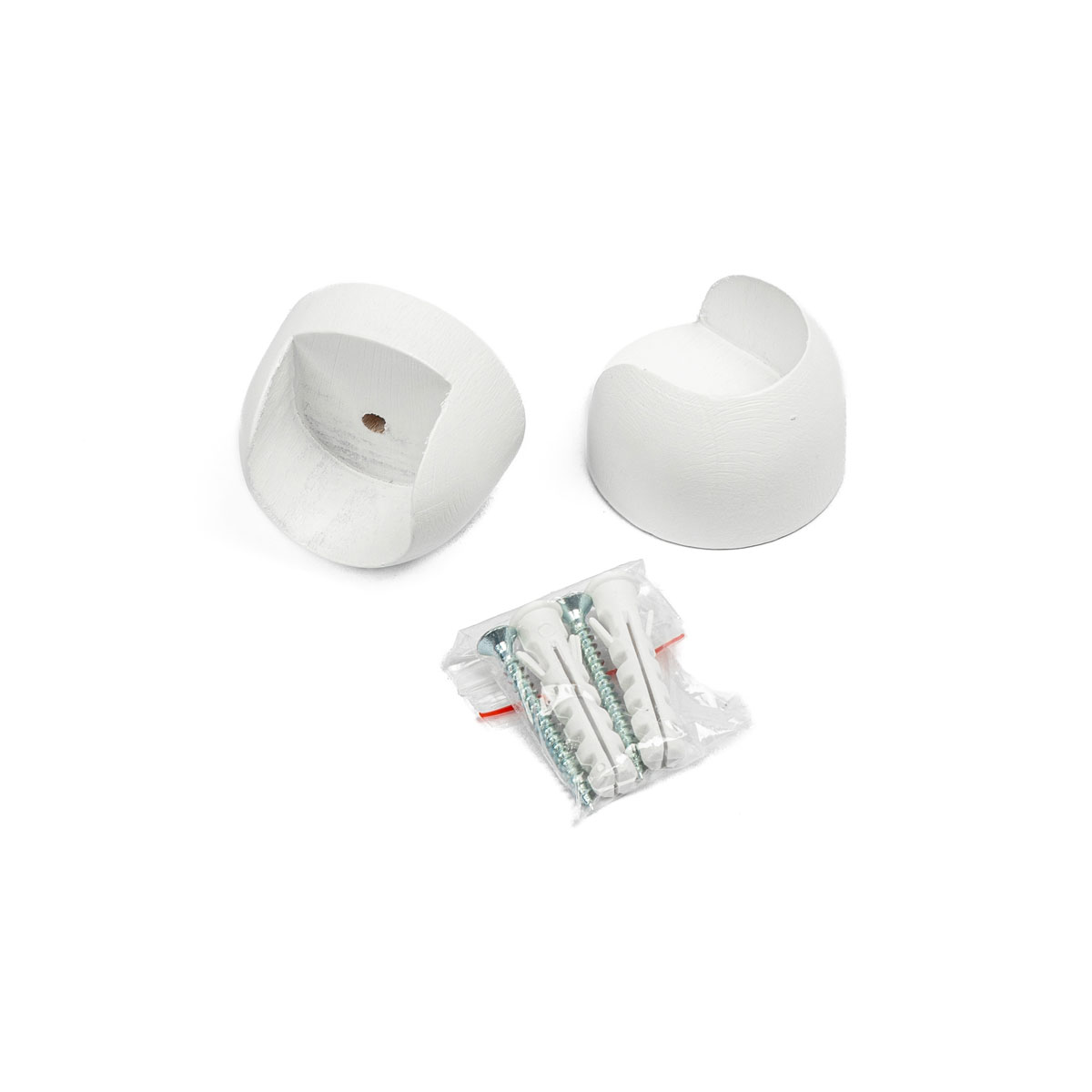 Conjunto de 2 suportes de teto branco