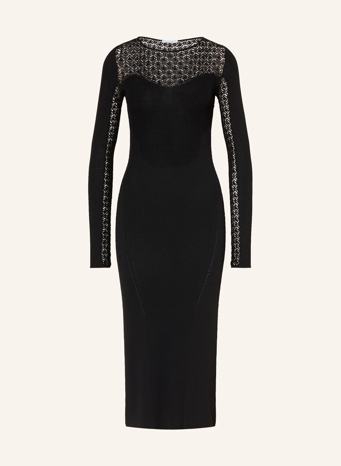 PATRIZIA PEPE Strickkleid mit Spitze