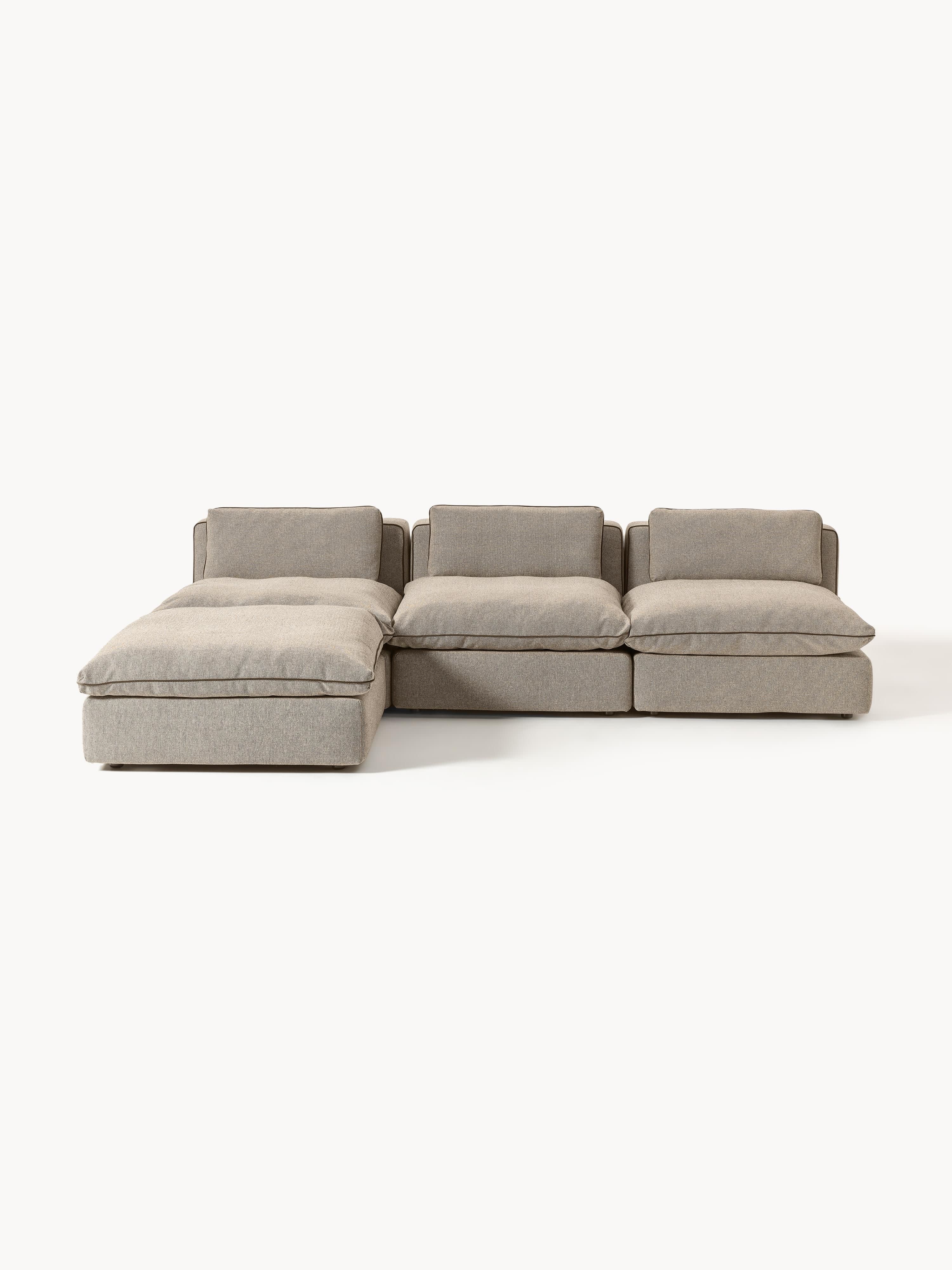 Modulares XL-Sofa Felix mit Hocker (links/rechts)