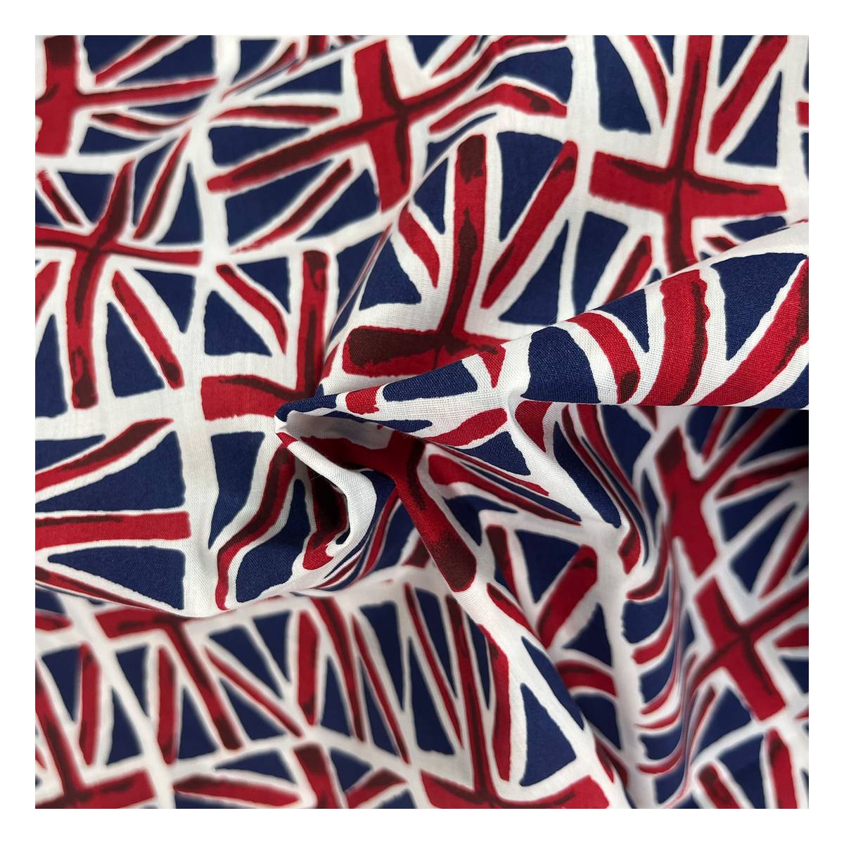 Union Jack Poly Cotton Fabric by the Metre
