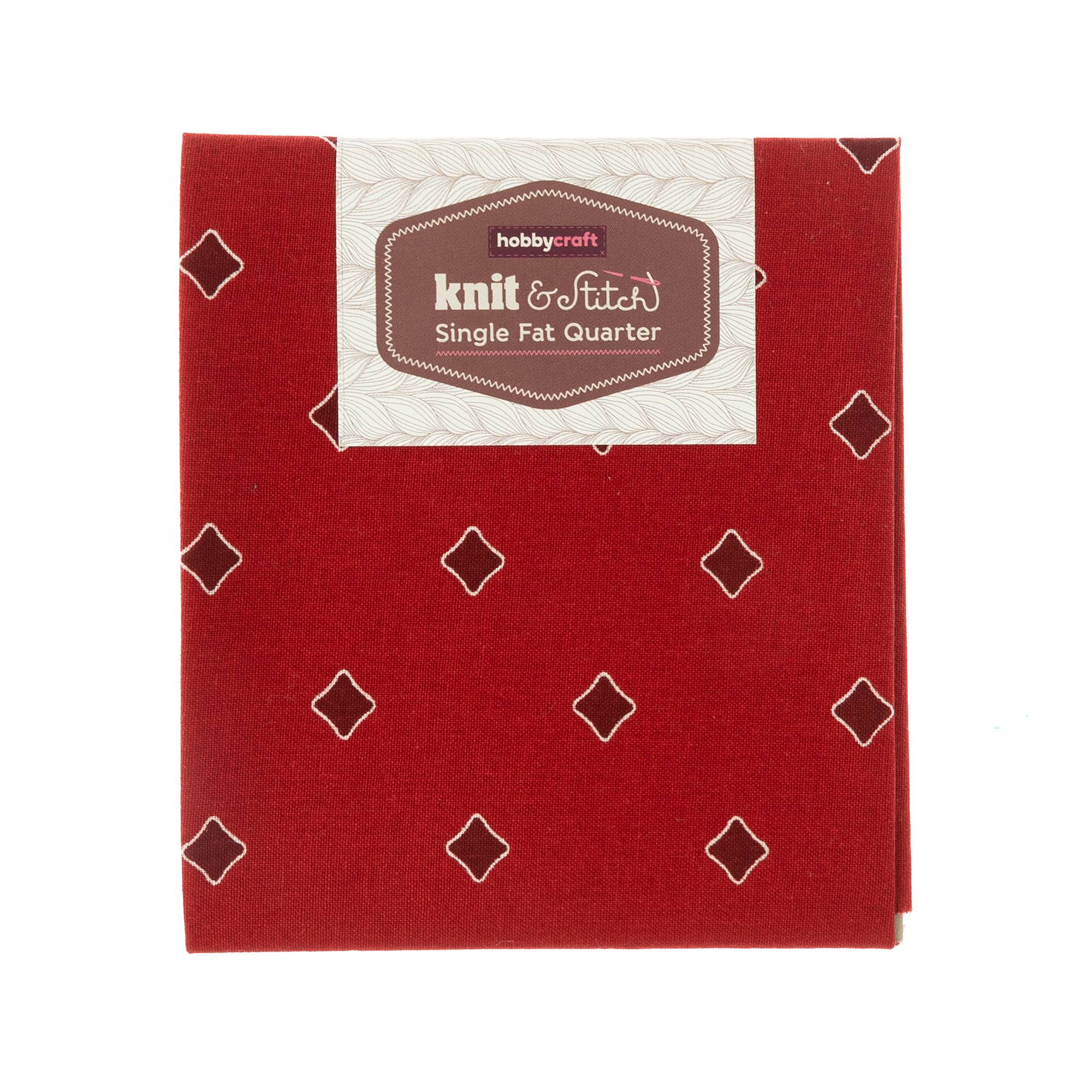 Red Diamond Single Cotton Fat Quarter