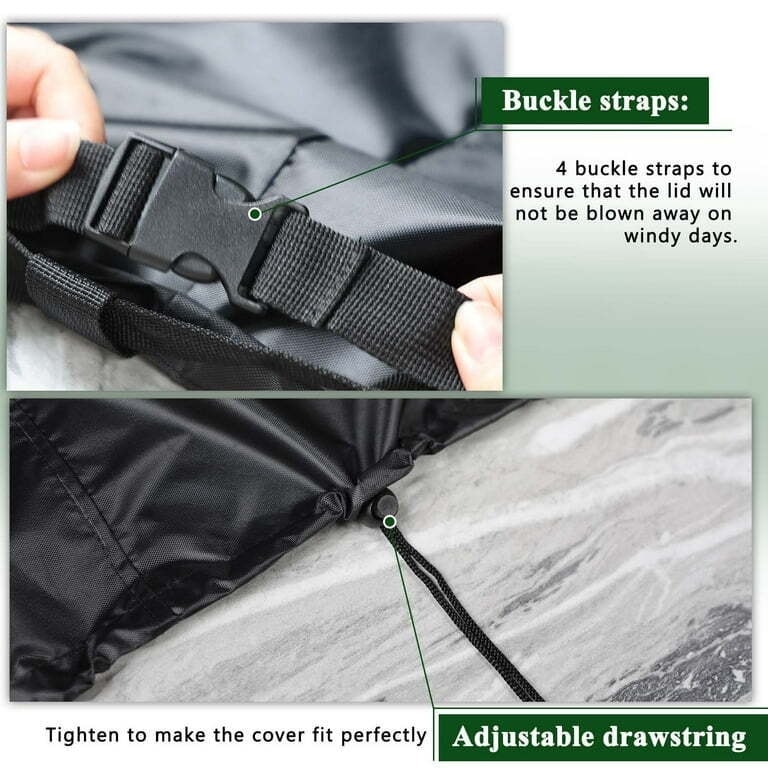 Square Fire Pit Cover Waterproof Patio Fire Table Cover 420D