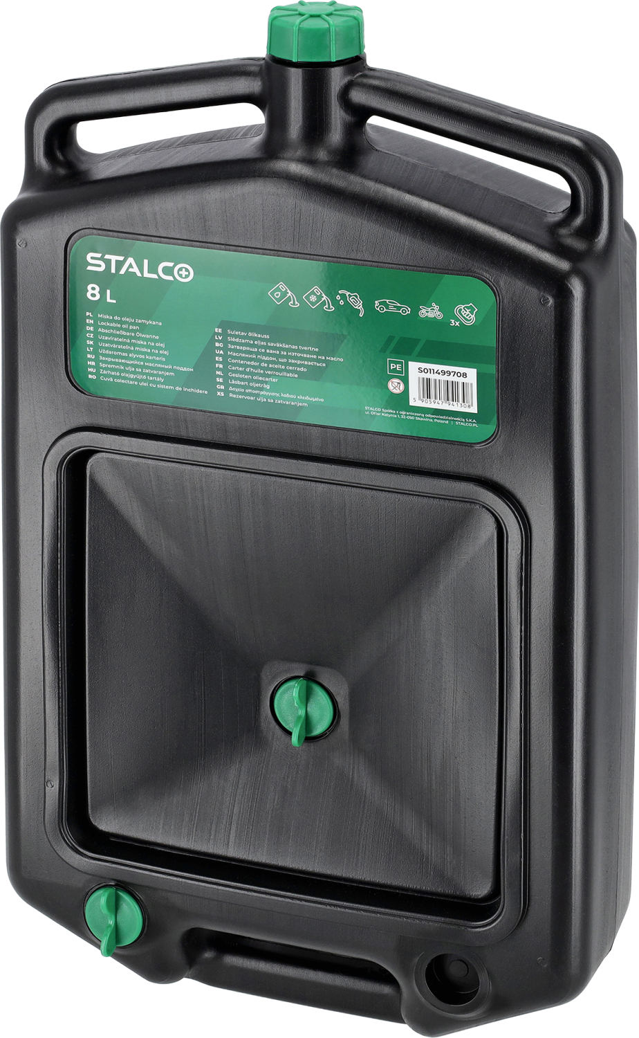 Miska do oleju zamykana 8L STALCO S011499708 STALCO S011499708