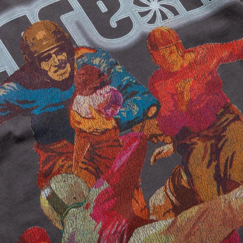 Ice Cream Carry Knit Tee - Charcoal Art