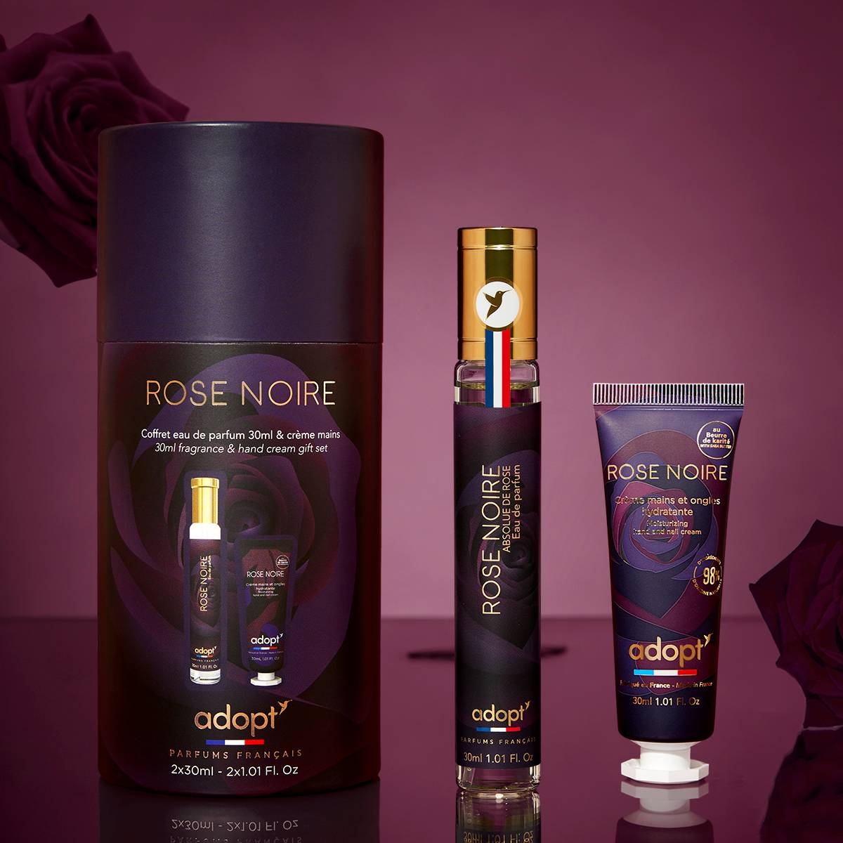 Rose NoireCoffret eau de parfum 30 ml   crème mains 30 ml