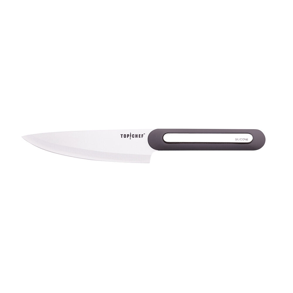 Couteau de cuisine en céramique manche silicone