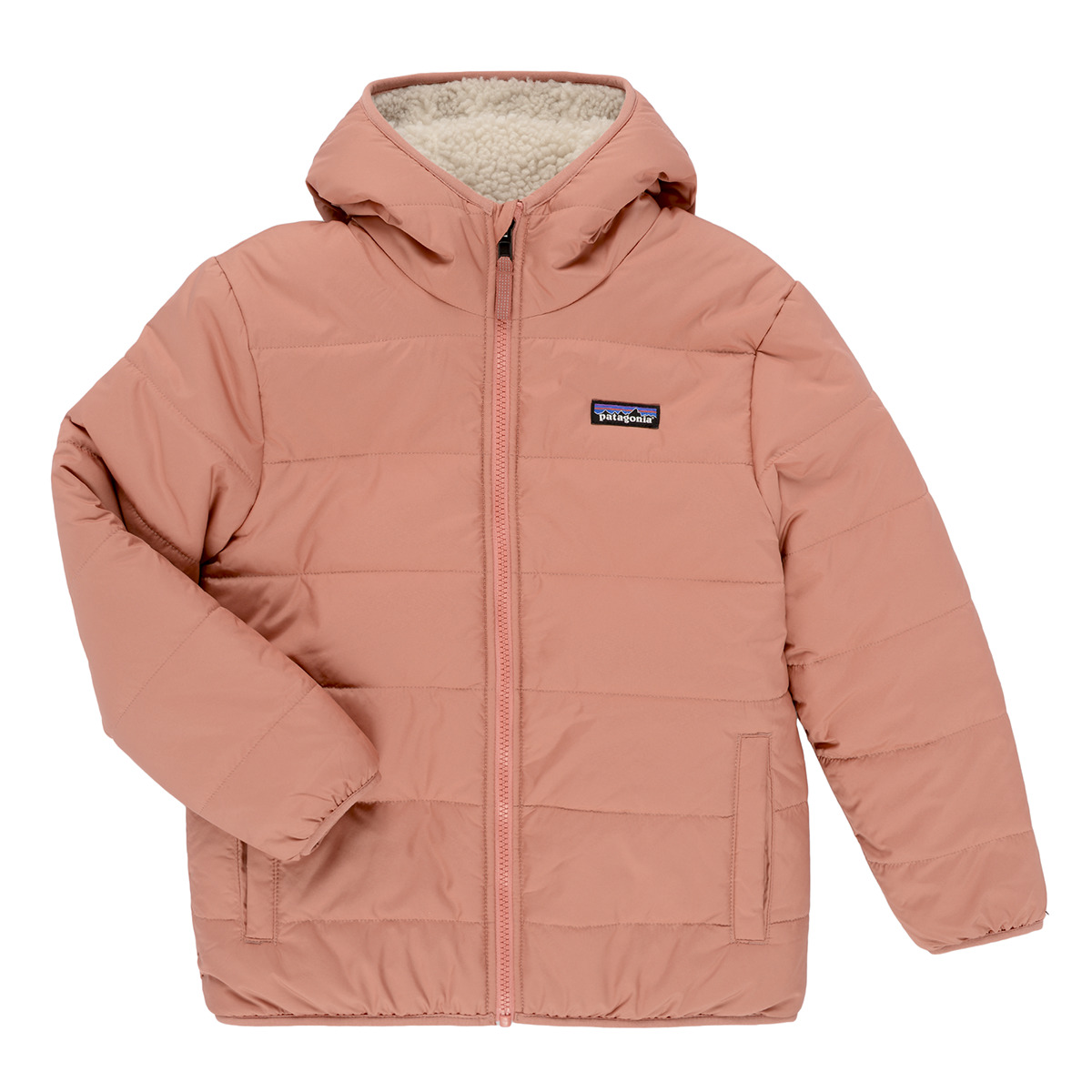 Patagonia - K'S REVERSIBLE READY FREDDY HOODY - Pink / Beige