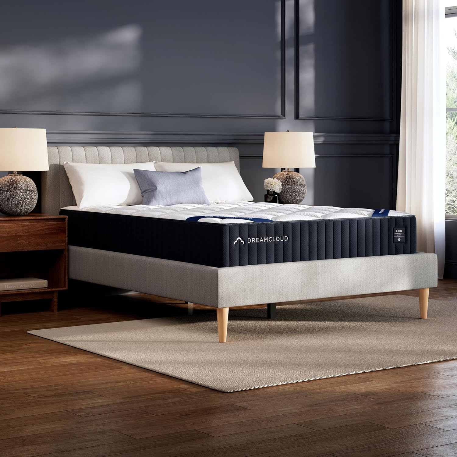 DreamCloud Classic 12 Queen Mattress - Luxury Hybrid Gel Memory Foam - 365 Night Trial - Back Pain Relief - Fiberglass Free - Forever Warranty - Mattress in a Box - CertiPUR-US Certified