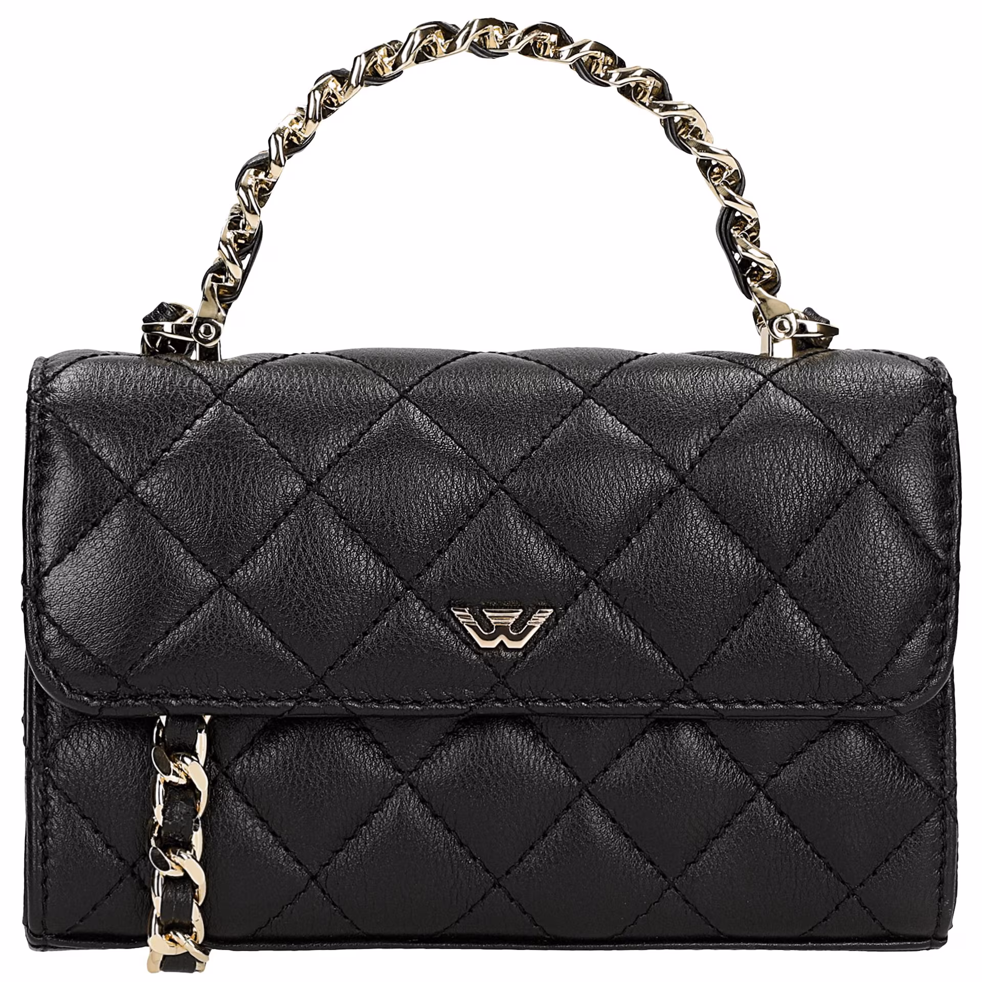Mała pikowana torebka damska crossbody