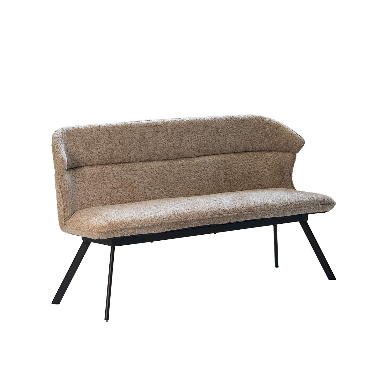 Giga Meubel Eetkamerbank Avery - Taupe Stof - 160x60x88cm