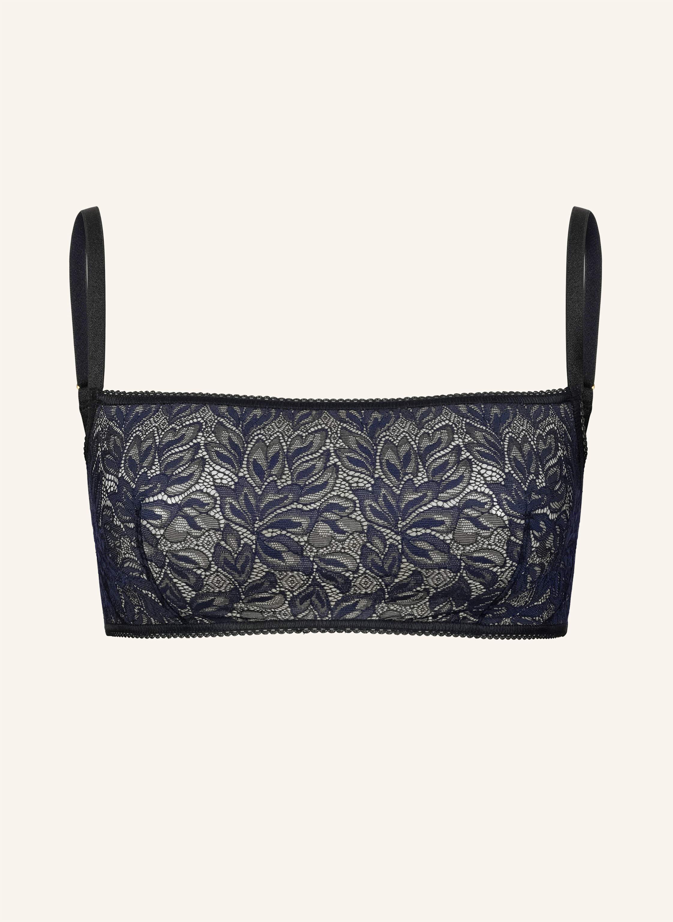 erlich textil Iconic Lace Bandeau Bralette bügellos aus Spitze - verstellbare Träger