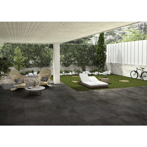 Terrassenplatte »Amsterdam«, anthrazit, 59,5 x 59,5 x 2 cm, Keramik