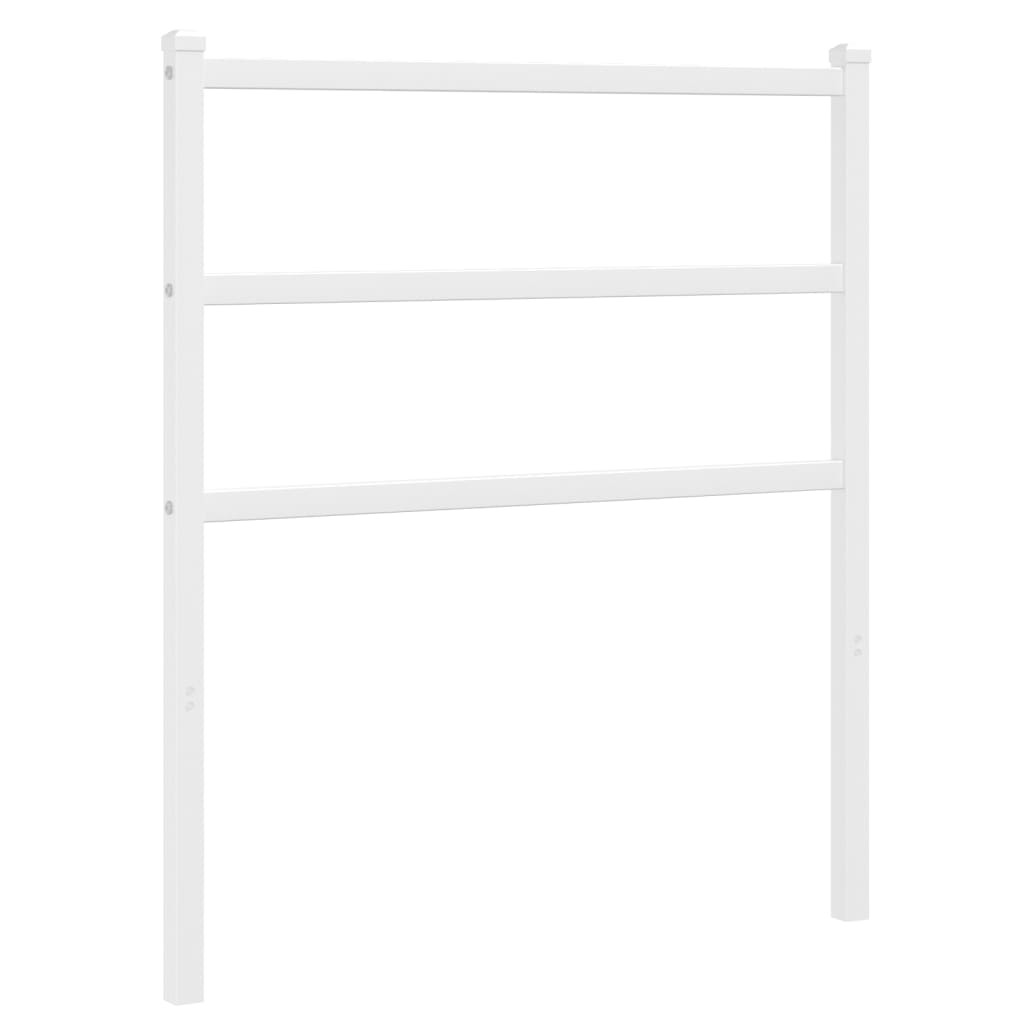 Wezgłowie Biały 75 cm Stal vidaXL