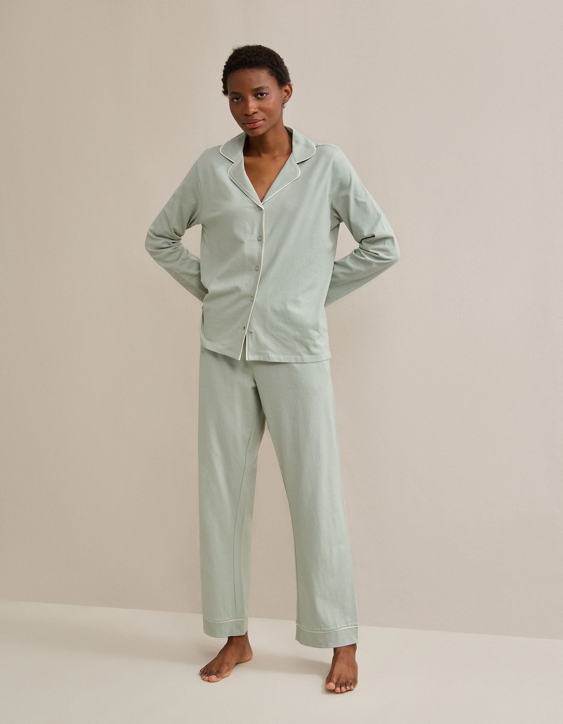 Pijama, Mulher, Verde Claro