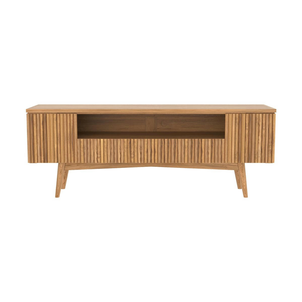 FILIPPIS - Meuble TV en bois de teck 150 cm