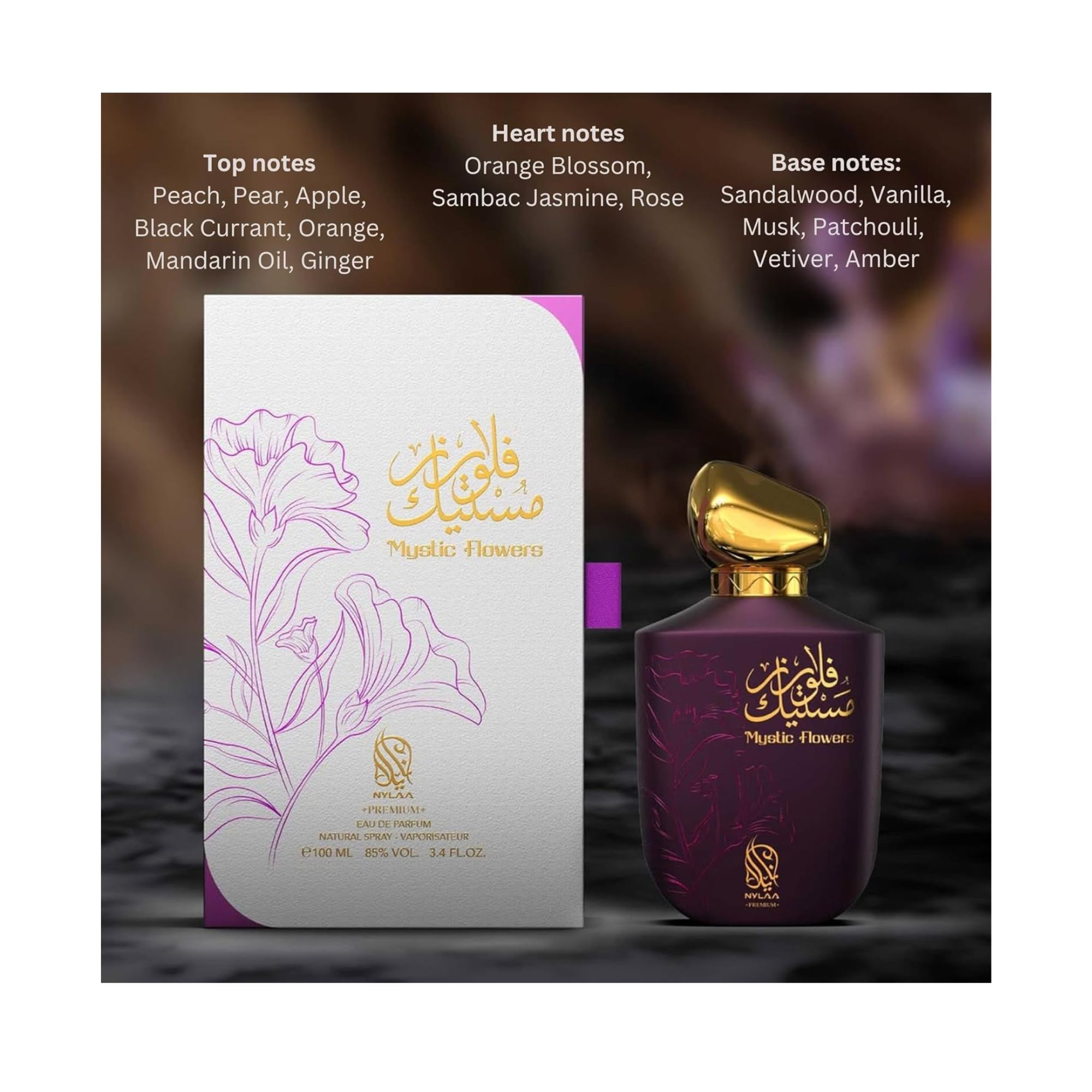Nylaa Mystic Flowers 100ml Eau de Parfum fragrance for Women