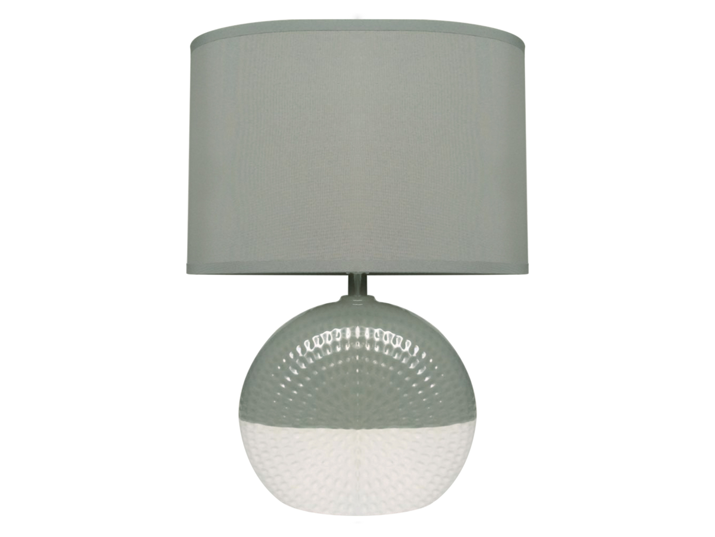 Lampa stołowa Fiona ceramiczna szara