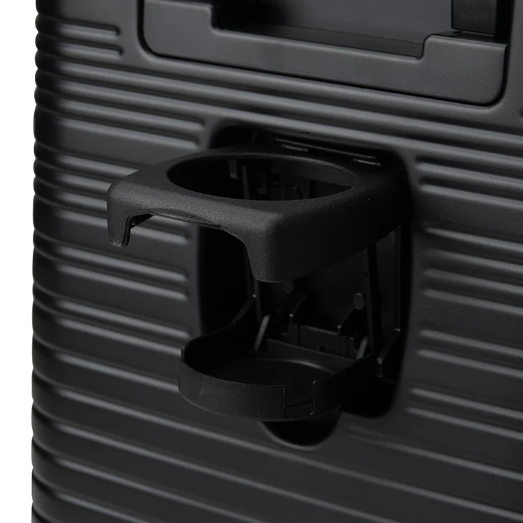 The Berlin - Black Expandable Carry-On Suitcase