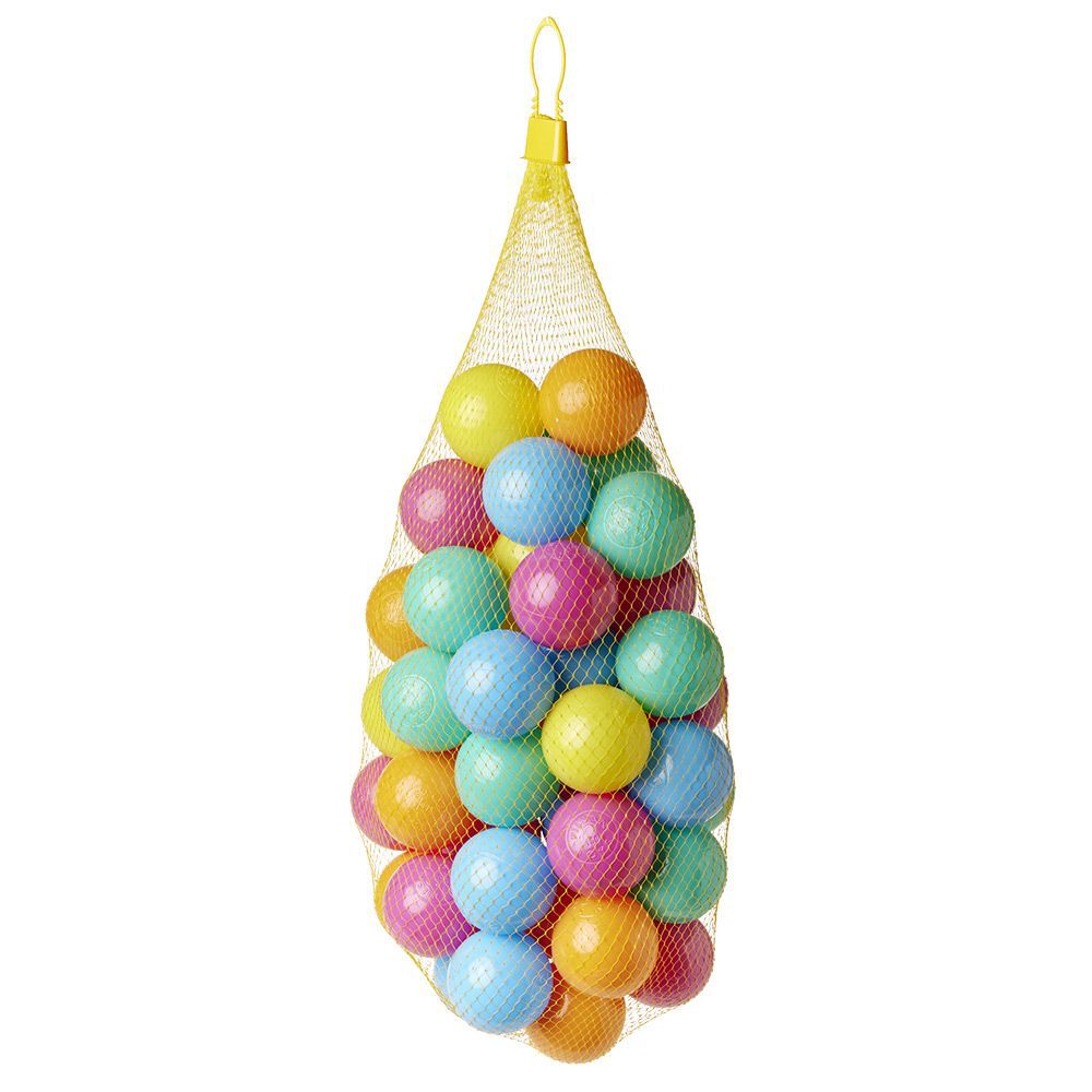 Balle plastique multicolore x50 - Ø6cm