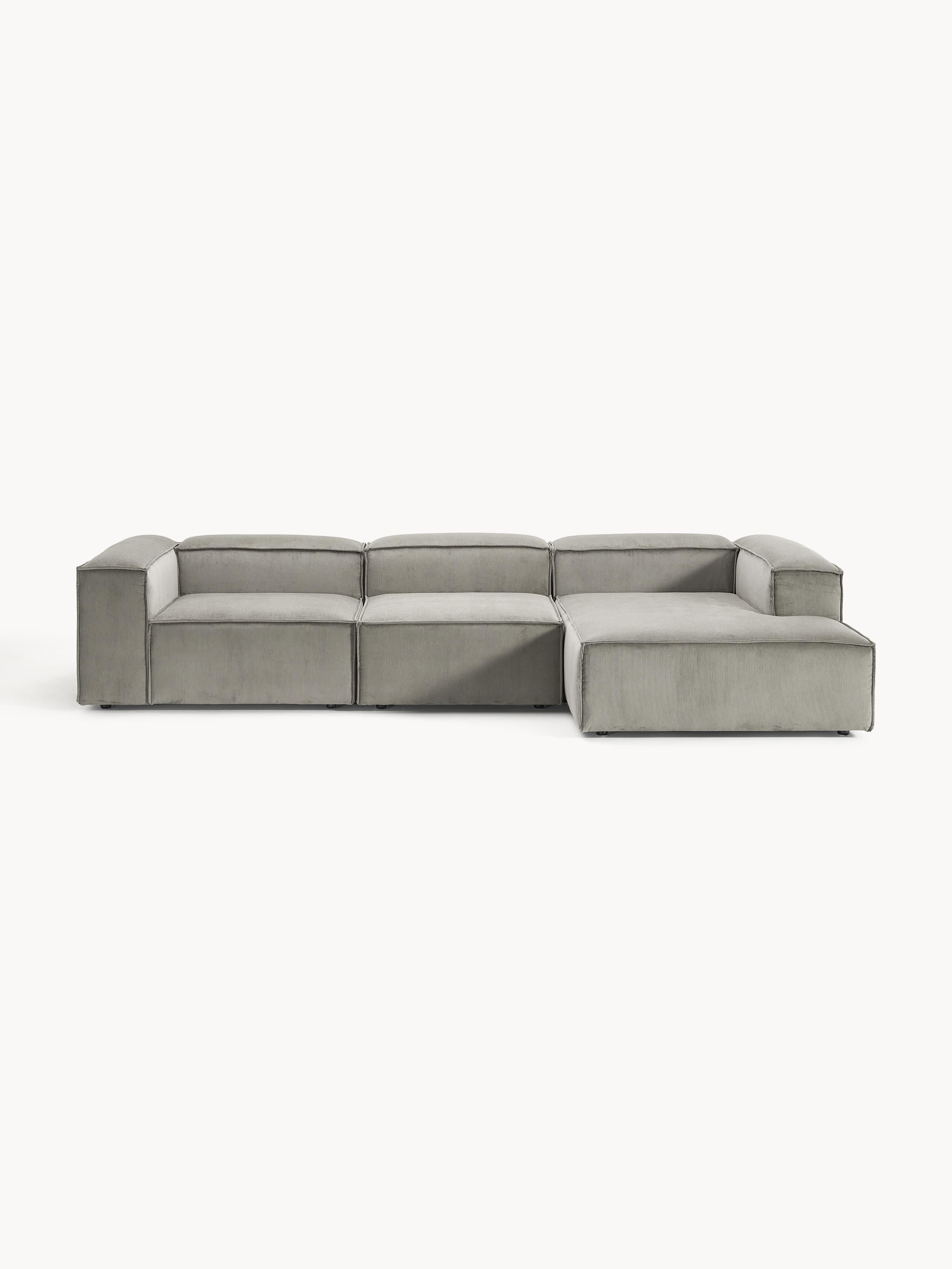 Modulares Ecksofa Lennon (4-Sitzer) aus Cord