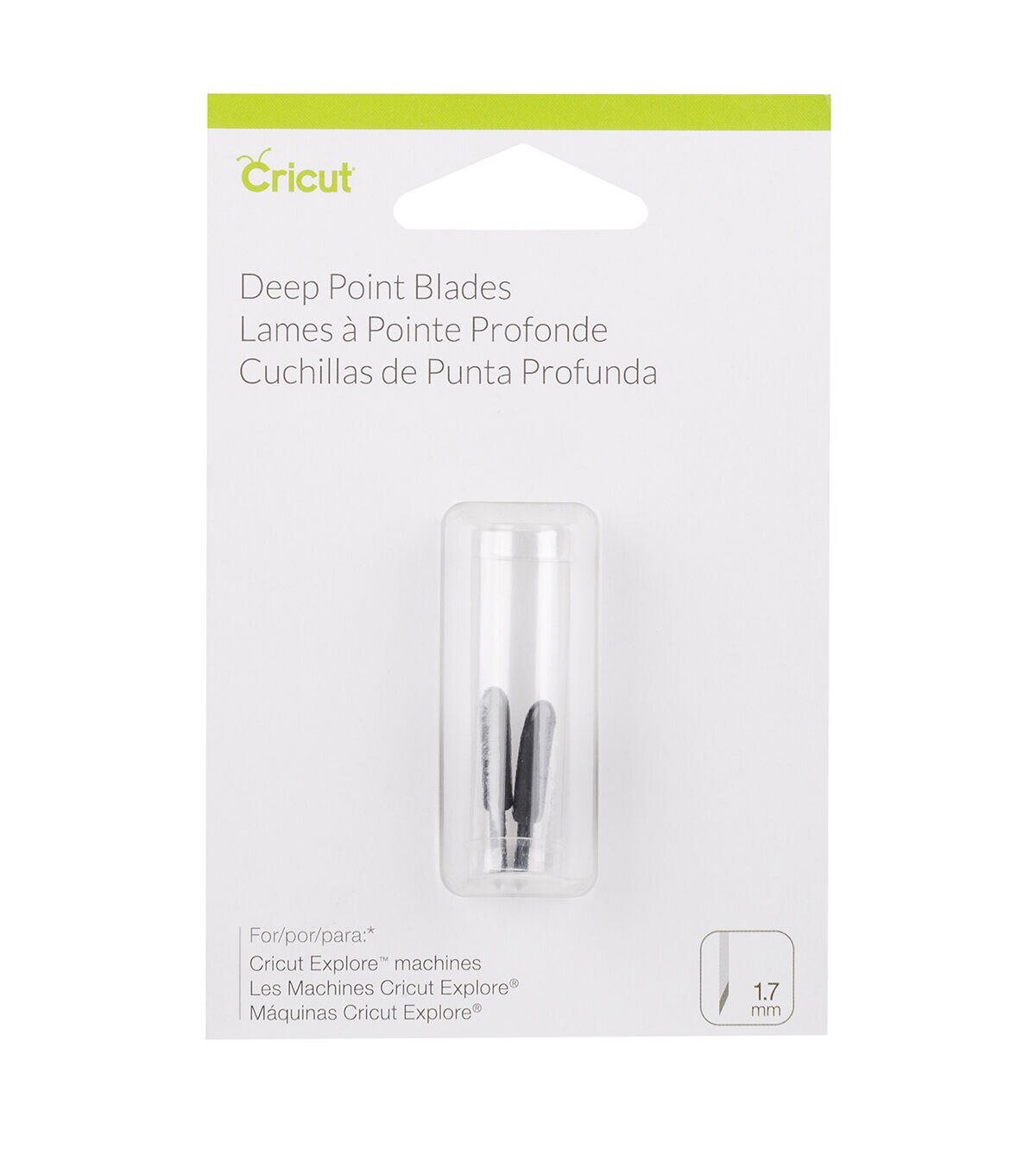 Cricut 1.5mm Deep Point Replacement Blades 2ct