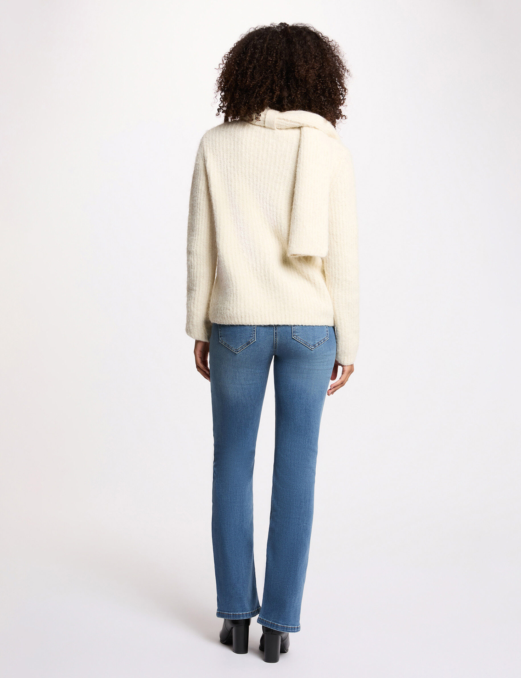 Bootcut Braided Jeans Denim Stone Women