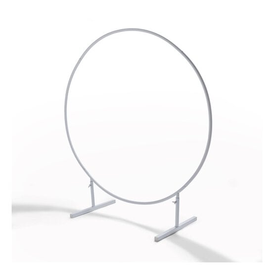 White Round Arch Frame 1m