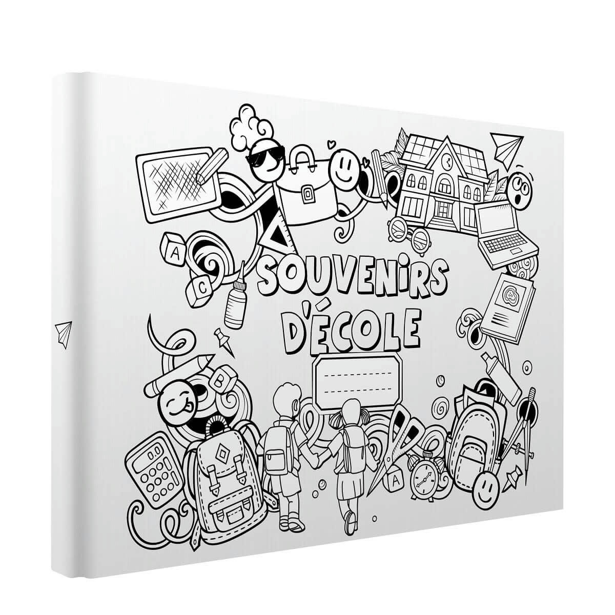 COLORIAGE - Album photos à colorier souvenirs d'école