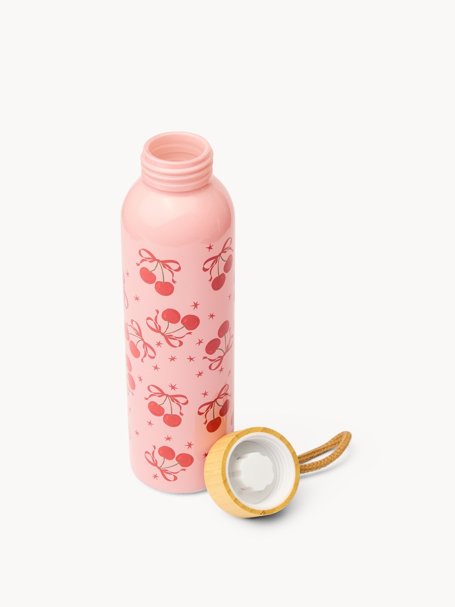 Borraccia in vetro motivo ciliegie - Prezzo di lancio