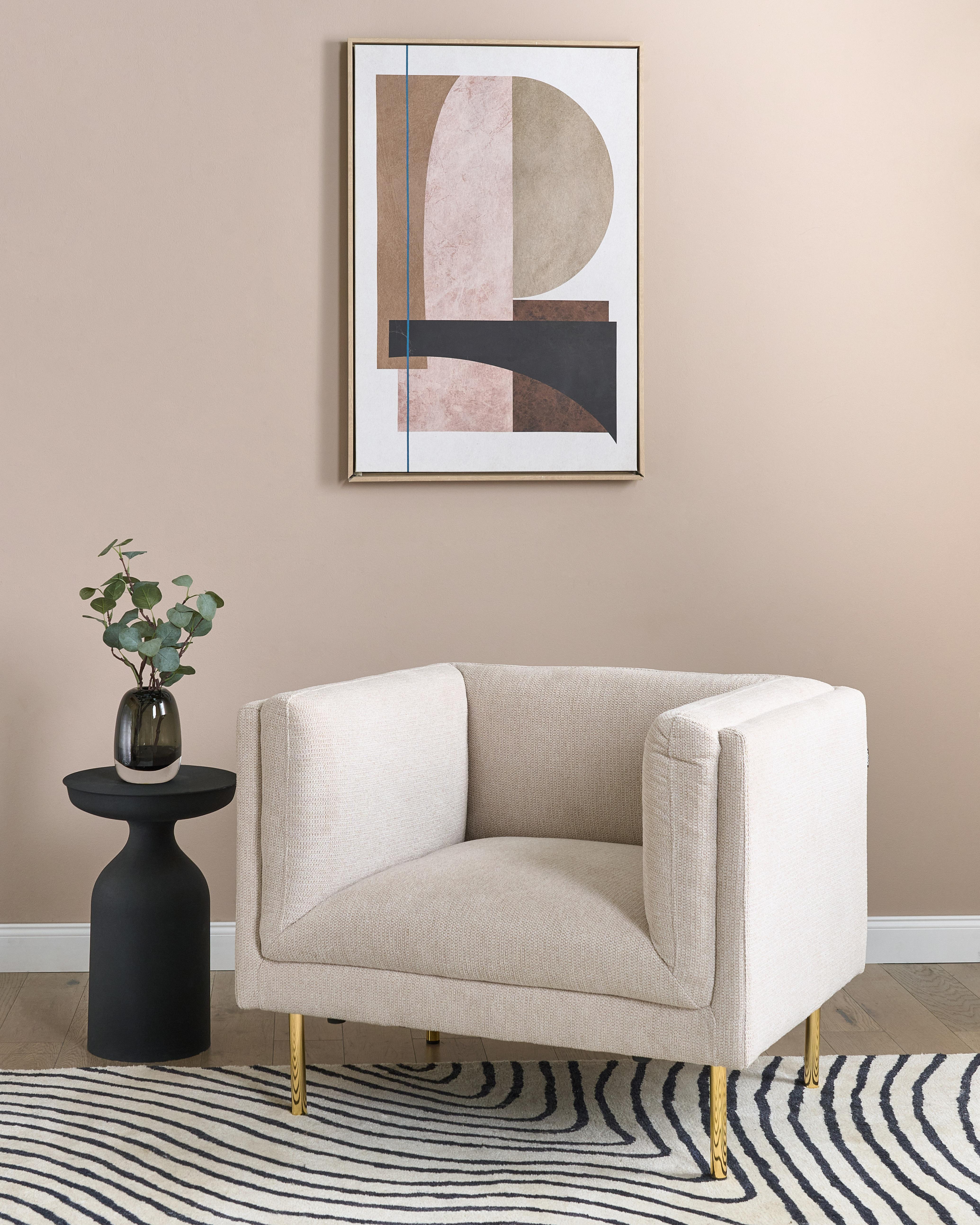 Armchair MOEN Fabric Beige