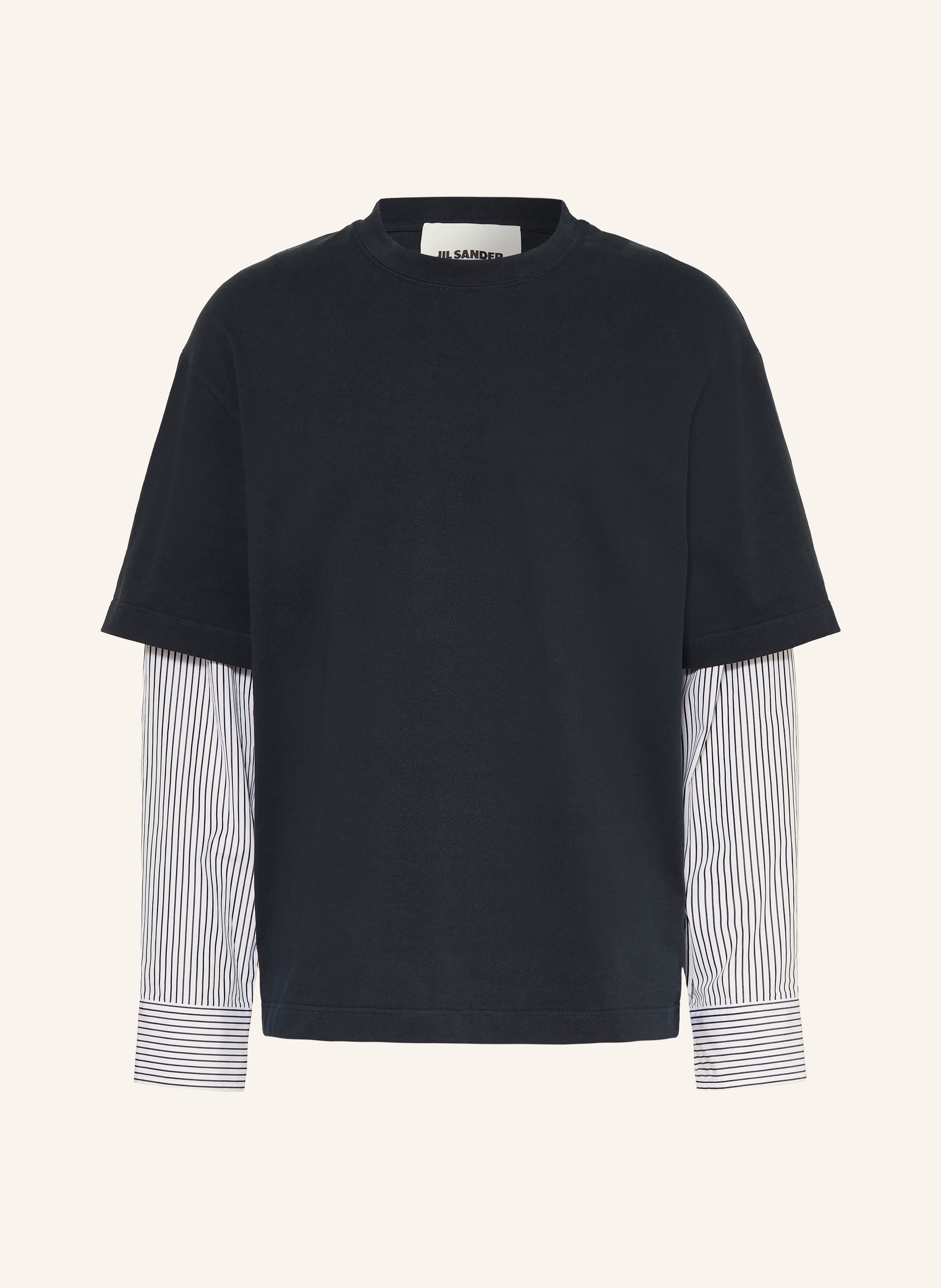 JIL SANDER Longsleeve im Materialmix