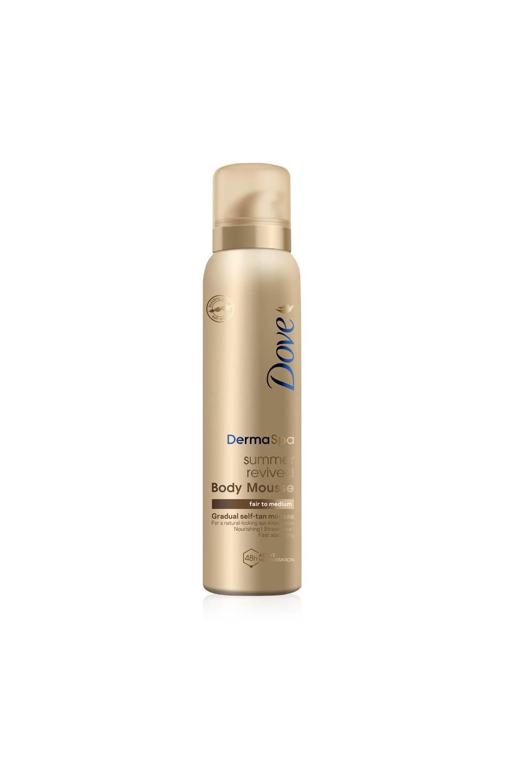 Dove Self Tan 'Body Mousse' for Fair/Medium Skin, 3x150ml
