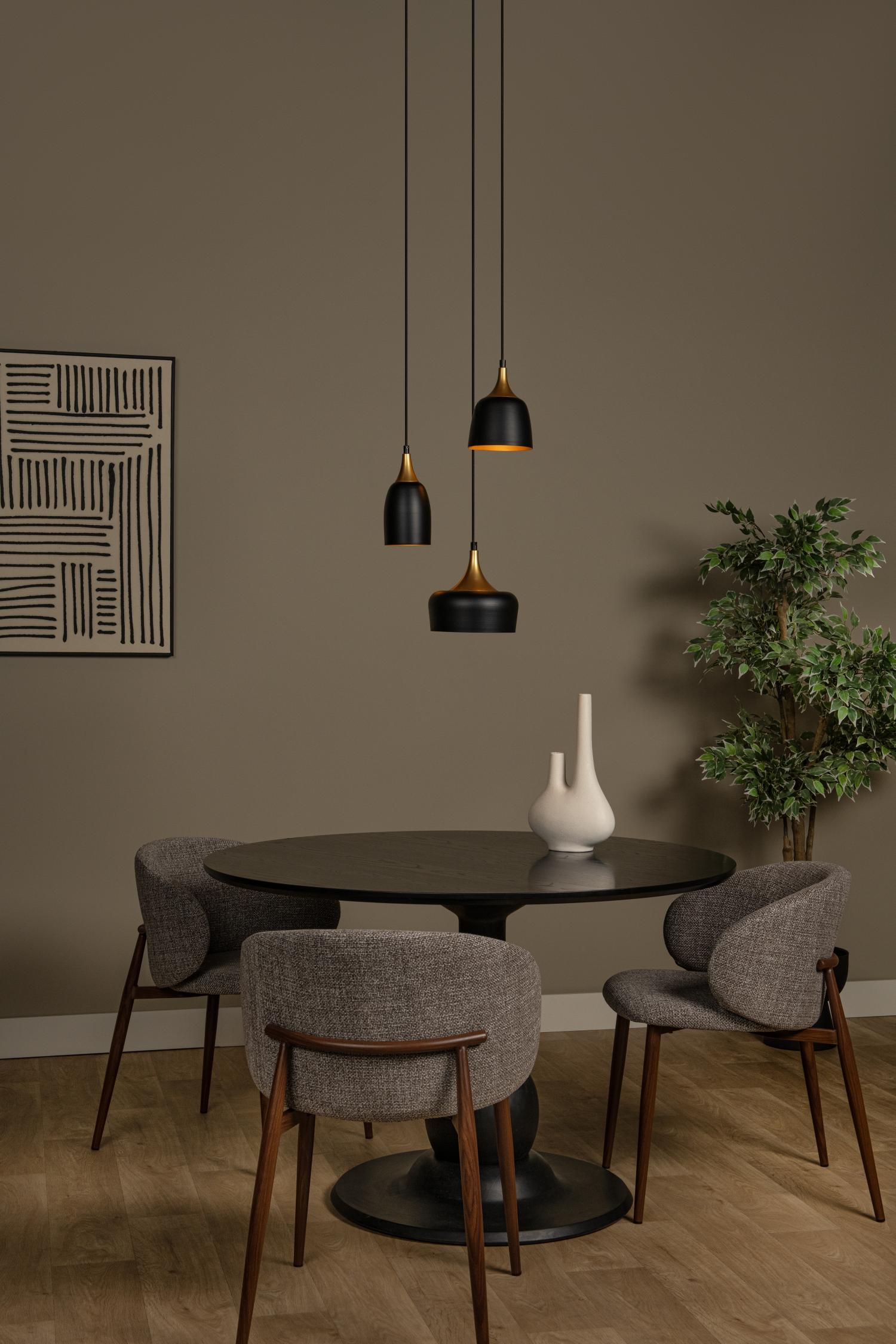 Lucide hanglamp CHAYANNE - 3xE14 - Zwart