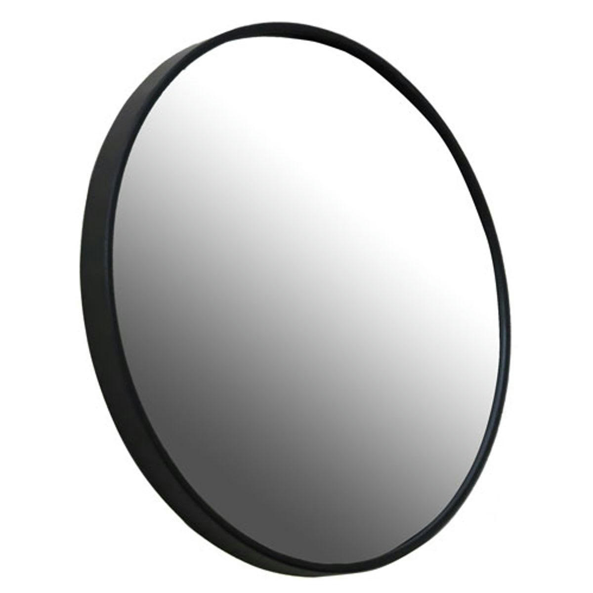 SOHO - Miroir rond en métal noir mat 100 cm