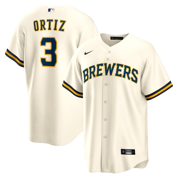 Joey Ortiz Milwaukee Brewers Nike Home Replica Jersey - White