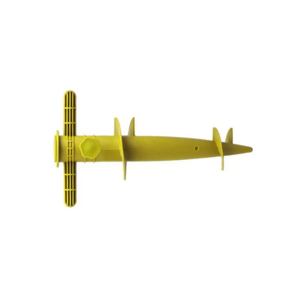 Parasolharing - geel - kunststof - D22-32 mm x H31 cm