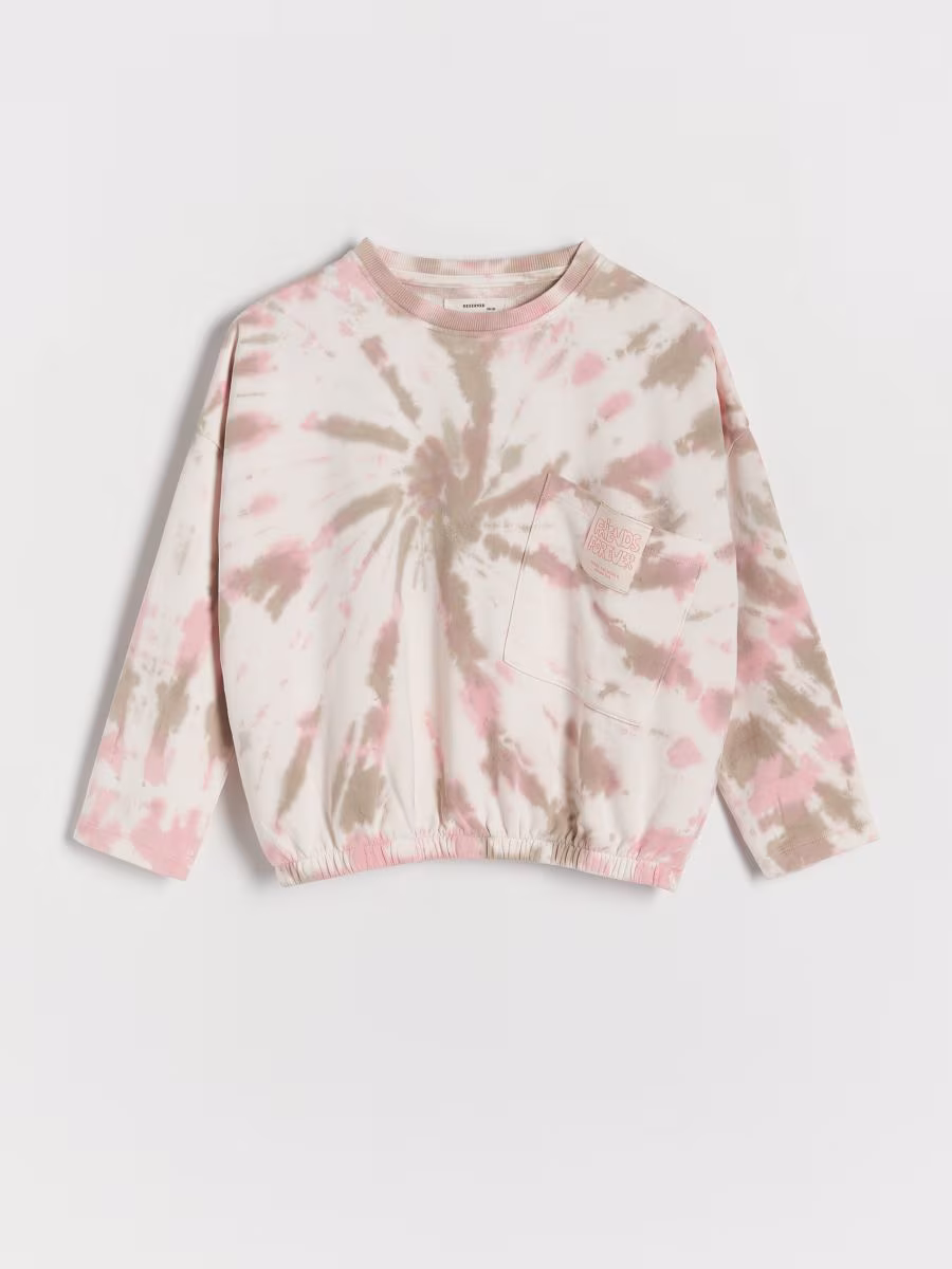 Tie Dye Effect Sweatshirt